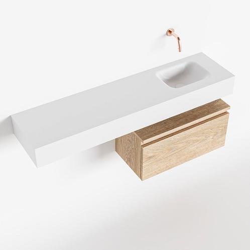 MONDIAZ ANDOR 60cm toiletmeubel washed oak. LEX 120cm, Doe-het-zelf en Verbouw, Sanitair, Bad, Nieuw, Ophalen of Verzenden
