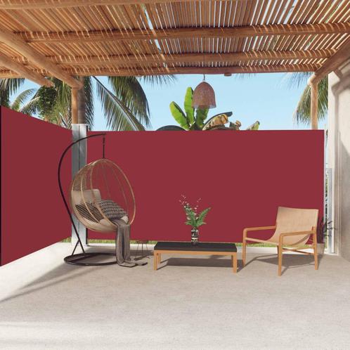 vidaXL Windscherm uittrekbaar 180x600 cm rood, Tuin en Terras, Zonneschermen, Nieuw, Verzenden