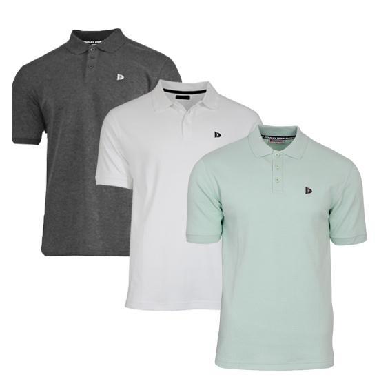 Donnay Donnay Heren - 3-Pack - Polo shirt Noah - Donkergrijs, Kleding | Heren, Polo's, Nieuw, Verzenden