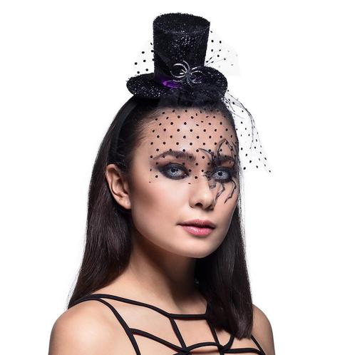 Halloween Tiara Hoedje Sluier, Hobby en Vrije tijd, Feestartikelen, Nieuw, Verzenden