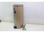Brabantia NewIcon Prullenbak - 30 liter - Pedaal - Metallic, Verzenden, Zo goed als nieuw