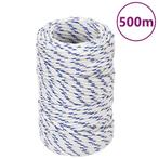 vidaXL Boot touw 2 mm 500 m polypropyleen wit, Verzenden, Nieuw