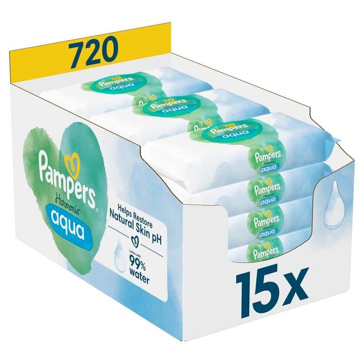 Pampers Harmonie Aqua Billendoekjes, Kinderen en Baby's, Overige Kinderen en Baby's, Nieuw, Verzenden