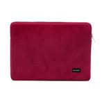 Bombata Velvet Laptophoes Sleeve - 13 / 14 inch - Rood, Computers en Software, Laptoptassen, Nieuw, Verzenden