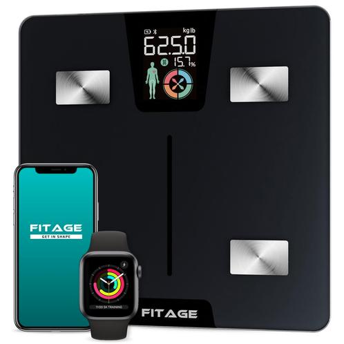 Personenweegschaal LCD - Weegschaal met 17x Lichaamsanalyse, Witgoed en Apparatuur, Weegschalen