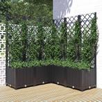 vidaXL Plantenbak met latwerk 120x120x136 cm polypropeen, Tuin en Terras, Bloembakken en Plantenbakken, Kunststof, 100 cm of meer