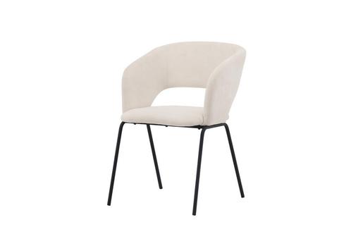 Eetkamerstoel - Hanna - Ivoor - Linnen - Jörn, Huis en Inrichting, Stoelen, Nieuw, Verzenden