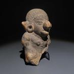 Maya Terracotta Figuur. ca. 600 - 900 na Christus. 11 cm