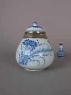 Vaas - Porselein - China - Kangxi (1662-1722) - Zilveren, Antiek en Kunst