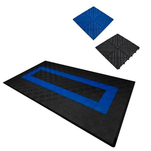 Geventileerde kliktegels zwart en blauw 3,2m x 6m voor, Doe-het-zelf en Verbouw, Ventilatie en Afzuiging, Verzenden
