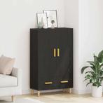 vidaXL Highboard met lade Zwart 70 x 31 x 115 cm Bewerkt, Minder dan 50 cm, Verzenden, 100 tot 150 cm, Nieuw