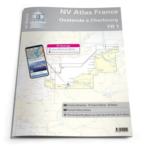NV Atlas 2025 FR1 Frankrijk Noord Oostende-Cherbourg, Watersport en Boten, Accessoires en Onderhoud, Nieuw, Ophalen of Verzenden