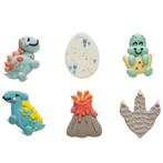 Suikerdecoratie Dino 2-3cm 6st., Verzenden, Nieuw