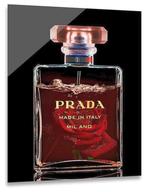 ter Halle® Glasschilderij 60 x 80 cm | Prada Parfume Rood, Nieuw, Verzenden