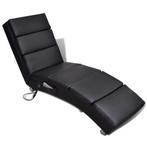 Zwarte Kunstleren Massagestoel - Tweedekansje - Relax! OP=OP, Huis en Inrichting, Nieuw, Ophalen of Verzenden, 50 tot 75 cm, Modern