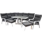 Pacific hoek dining loungeset 8 delig aluminium verstelbaar, Ophalen of Verzenden, Nieuw, Aluminium