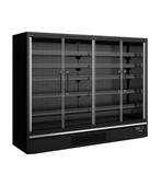 Wandkoeling Galaxy+ GP26FGD Black | 2887L | 4 Glazen deuren, Verzenden, Nieuw in verpakking, Koelen en Vriezen