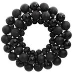 vidaXL Kerstkrans 45 cm polystyreen zwart, Nieuw, Verzenden