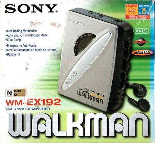Sony WM-EX192 Walkman Stereo Cassette Player - Zilver (In do, Audio, Tv en Foto, Koptelefoons, Zo goed als nieuw, Verzenden