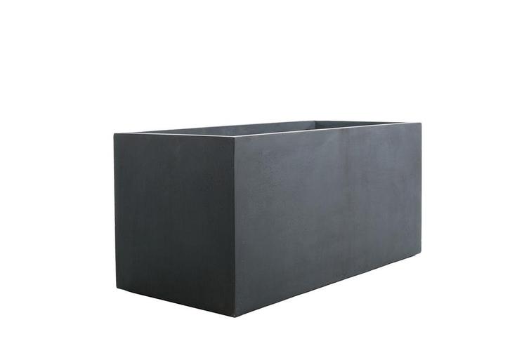 Plantenbak Fiberclay 79x39x39 cm Antraciet, Tuin en Terras, Bloembakken en Plantenbakken, Nieuw, Verzenden