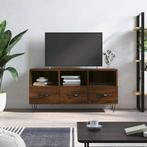 vidaXL Tv-meubel 102x36x50 cm bewerkt hout bruin eikenkleur, Huis en Inrichting, 100 tot 150 cm, Verzenden, Nieuw, Minder dan 100 cm