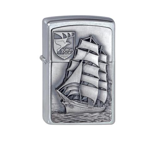 Zippo Gorch Fock emblem, Verzamelen, Rookartikelen, Aanstekers en Luciferdoosjes, Aansteker, Verzenden