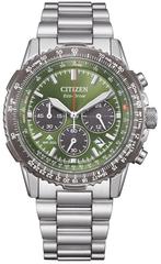 Citizen CA4664-60W Navihawk Eco-Drive horloge, Staal, Staal, Verzenden, Nieuw
