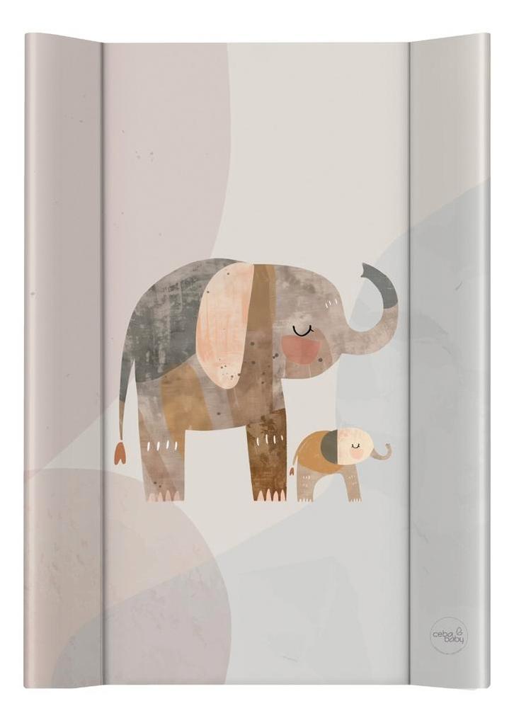 Ceba Basic Elephant Family 50 x 70 cm Zacht Aankleedkussen, Kinderen en Baby's, Badjes en Verzorging, Nieuw, Verzenden