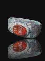 Oud-Romeins Brons, Stunning Eagle Intaglio Seal Ring