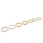 Gouden ring set, Gebruikt, Overige kleuren, Ophalen of Verzenden, 17 tot 18