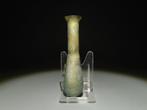 Oud-Romeins Glas Fles, 1e - 2e eeuw na Christus. 9,8 cm