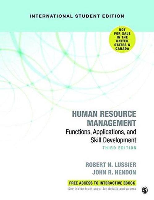Human Resource Management, 9781544331317, Boeken, Studieboeken en Cursussen, Zo goed als nieuw, Verzenden