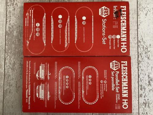 Fleischmann H0 - 1 x 6090, 1 x 6092 - Modeltreinsporen (2), Hobby en Vrije tijd, Modeltreinen | H0