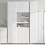 vidaXL buffetkast 80x42,5x249 cm bewerkt hout wit, Huis en Inrichting, Kasten | Buffetkasten, Minder dan 50 cm, Verzenden, 75 cm of meer