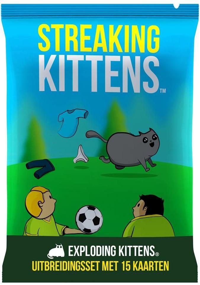 Streaking Kittens NL | Exploding Kittens - Kaartspellen, Hobby en Vrije tijd, Gezelschapsspellen | Kaartspellen, Nieuw, Verzenden