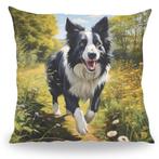 Kussen - Huisdier Portret - Border Collie 1 - 50 cm, Verzenden, Nieuw