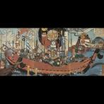 Ochiai Yoshiiku – Taiheiki (Grote Vredeschroniek) – Drieluik