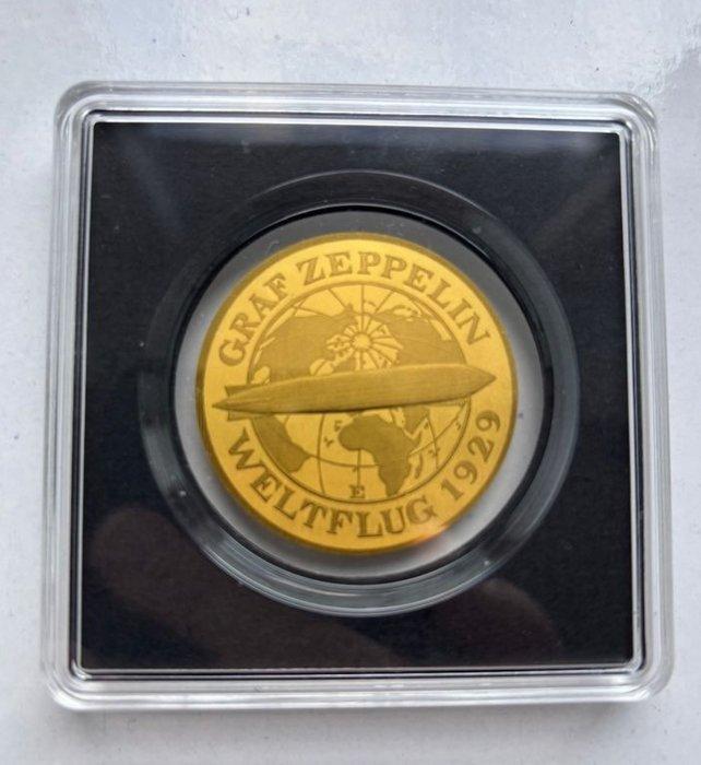 Duitsland. 5 Reichsmark Graf Zeppelin , 1/200 Oz (.999) mit, Postzegels en Munten, Munten | Europa | Niet-Euromunten