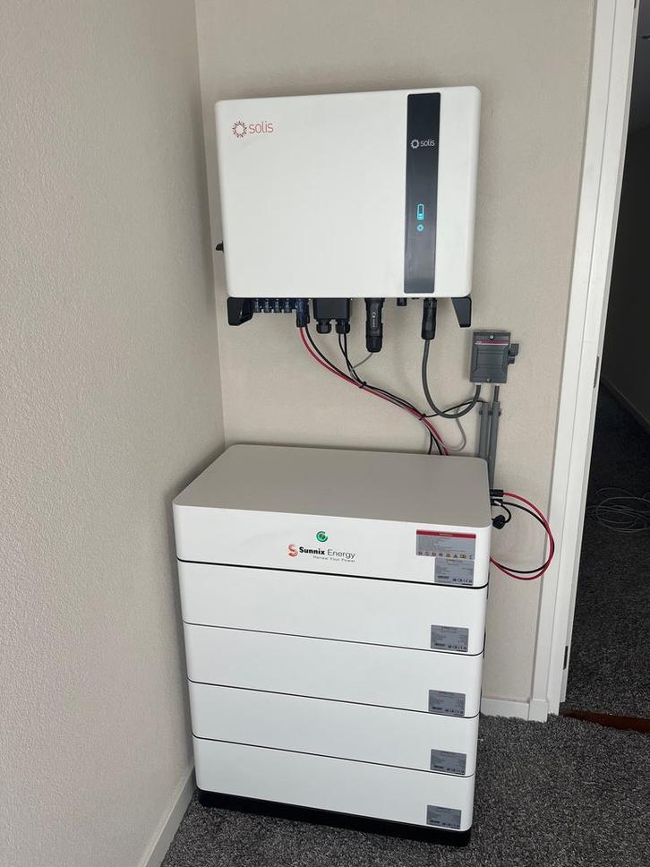 Sunnix thuisbatterij 20kwh incl. 10kw hybride omvormer, Doe-het-zelf en Verbouw, Zonnepanelen en Toebehoren, 200 wattpiek of meer