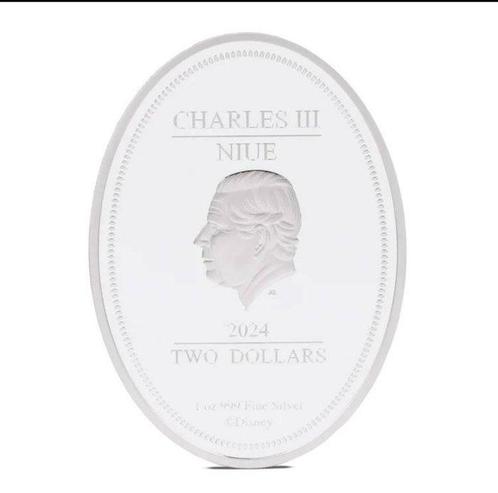 Niue. 2 Dollars 2024 35 Jahre Disney™ The Little Mermaid -, Postzegels en Munten, Munten | Europa | Niet-Euromunten