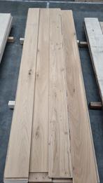 Restpartij 13,72 m2 eiken multiplank, behandeld, Doe-het-zelf en Verbouw, Ophalen, Minder dan 25 mm, Eiken, Zo goed als nieuw