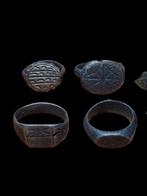 Middeleeuws Brons, Lot of 10 Ring (Zonder Minimumprijs)