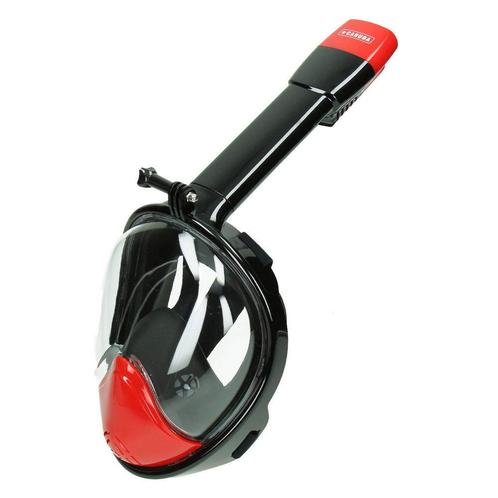 Caruba FullFace SnorkelMask Pro Long S/M - Black/Red, Audio, Tv en Foto, Actiecamera's, Nieuw, Overige merken, Ophalen of Verzenden