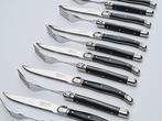 Laguiole - 6x Forks & 6x knives - Black - style de -