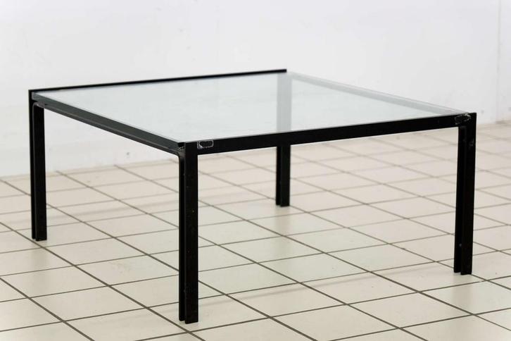 Design Salontafel Metaal en Glas, Huis en Inrichting, Tafels | Salontafels, Ophalen of Verzenden