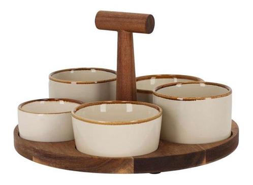 JENS Living Bits & Bites Bo Tapassset Groot - Beige, Huis en Inrichting, Keuken | Servies, Nieuw, Verzenden