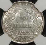 Duitsland. Wilhelm II. 1/2 Mark 1915 - NGC MS62  (Zonder