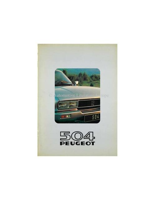1980 PEUGEOT 504 BROCHURE NEDERLANDS, Boeken, Auto's | Folders en Tijdschriften, Peugeot