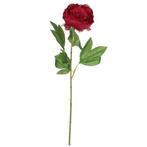Donkerroze pioenroos/rozen kunstbloemen 76 cm - Kunst rozen, Huis en Inrichting, Kamerplanten, Ophalen of Verzenden