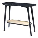 Console tafel Taivalkoski sidetable 80x35x100 cm zwart en ro, Verzenden, Nieuw